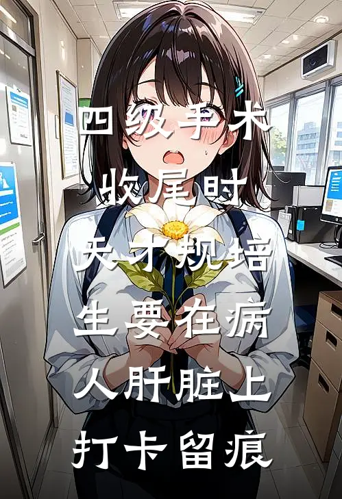 四级手术收尾时，天才规培生要在病人肝脏上打卡留痕
